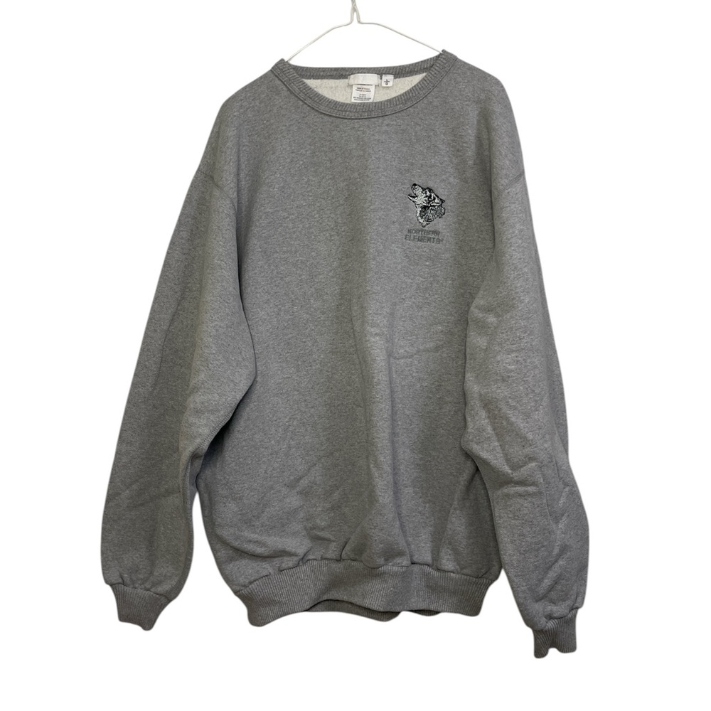 Vintage Northern Elements Wolf Embroidered Crewneck Sweatshirt – Made in Canada
